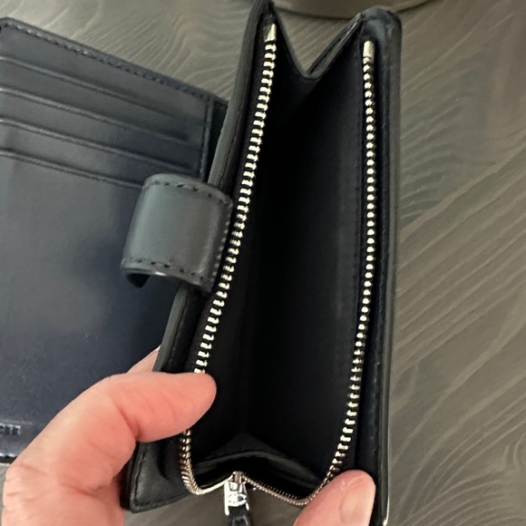 Coach Light Blue Star Pattern Wallet - Picture 5 of 7